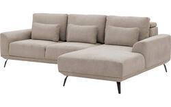 Goossens excellent loungebank princess beige stof - 8229789-01-gespiegeld