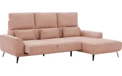 Goossens excellent loungebank princess roze stof - 8229792-01-gespiegeld