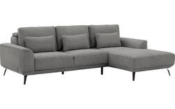 Goossens excellent loungebank princess grijs stof - 8229796-01-gespiegeld