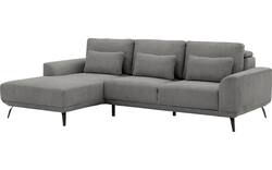 Goossens excellent loungebank princess grijs stof - 8229796-01