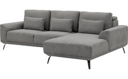 Goossens excellent loungebank princess grijs stof - 8229796-01-gespiegeld