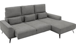 Goossens excellent loungebank princess grijs stof - 8229796-01-gespiegeld