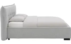 Goossens gestoffeerd bedframe bolzano grijs stof - 8229828-01