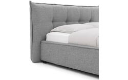 Goossens gestoffeerd bedframe bolzano grijs stof - 8229829-01