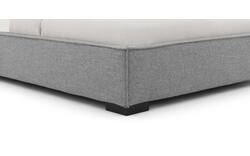 Goossens gestoffeerd bedframe bolzano grijs stof - 8229829-01
