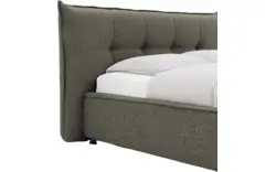 Goossens gestoffeerd bedframe bolzano groen stof - 8229831-01