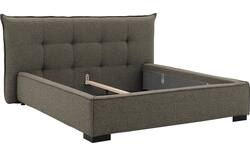 Goossens gestoffeerd bedframe bolzano groen stof - 8229831-01
