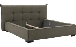 Goossens gestoffeerd bedframe bolzano groen stof - 8229831-01