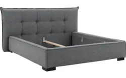 Goossens gestoffeerd bedframe bolzano blauw stof - 8229832-01