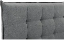 Goossens gestoffeerd bedframe bolzano blauw stof - 8229832-01