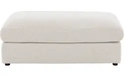 Goossens voetenbank odette wit stof - 8230134-01