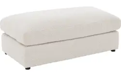 Goossens voetenbank odette wit stof - 8230134-01