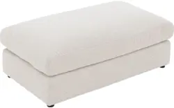 Goossens voetenbank odette wit stof - 8230134-01