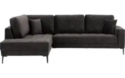 Goossens hoeksalon coco zwart stof - 8230181-01