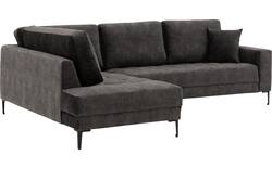 Goossens hoeksalon coco zwart stof - 8230181-02
