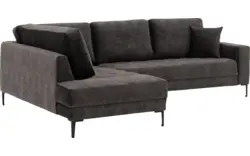 Goossens hoeksalon coco zwart stof - 8230181-01