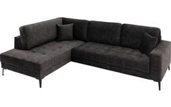 Goossens hoeksalon coco zwart stof - 8230181-01