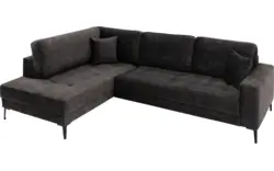 Goossens hoeksalon coco zwart stof - 8230181-01