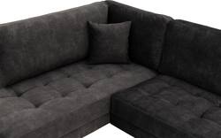 Goossens hoeksalon coco zwart stof - 8230181-01
