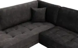 Goossens hoeksalon coco grijs stof - 8230182-01