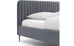 Goossens bedframe attent blauw stof - 8230282-04