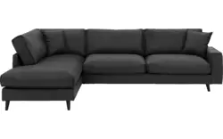 Goossens hoeksalon jonas grijs micro leer - 8230453-01