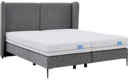 Goossens boxspring ease classic incl matras grijs stof - 8230502-01