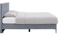 Goossens boxspring ease one incl matras grijs stof - 8230505-01