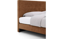 Goossens boxspring ease one incl matras bruin stof - 8230506-01
