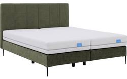 Goossens boxspring ease solid incl matras groen stof - 8230509-01