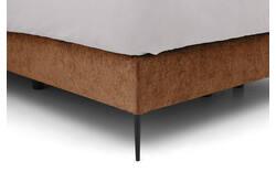 Goossens boxspring ease solid incl matras bruin stof - 8230511-01
