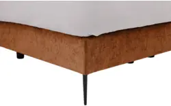 Goossens boxspring ease solid incl matras bruin stof - 8230511-01