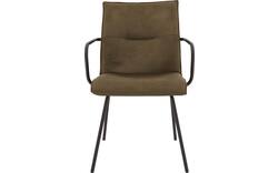 Goossens eetkamerstoel milan groen micro leer - 8231010-01
