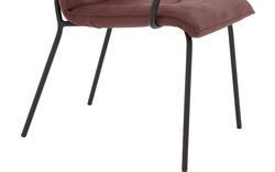 Goossens eetkamerstoel milan rood micro leer - 8231011-01