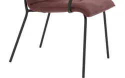 Goossens eetkamerstoel milan rood micro leer - 8231011-01