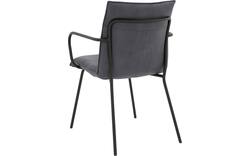 Goossens eetkamerstoel milan blauw micro leer - 8231012-01