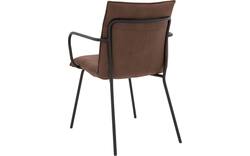 Goossens eetkamerstoel milan bruin micro leer - 8231015-01