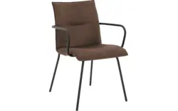 Goossens eetkamerstoel milan bruin micro leer - 8231016-01