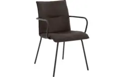 Goossens eetkamerstoel milan bruin micro leer - 8231017-01