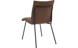 Goossens eetkamerstoel milan bruin micro leer - 8231019-01