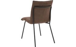 Goossens eetkamerstoel milan bruin micro leer - 8231020-02