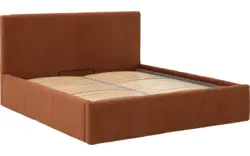 Goossens bedframe carte oranje stof - 8231026-goossens-carte-bedframe-microvezel-08