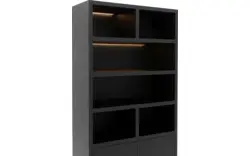Goossens buffetkast barcelona zwart eiken - 8231284-04
