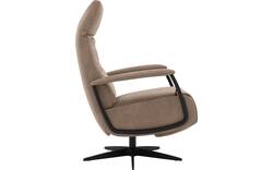 Goossens excellent relaxstoel riati bruin micro leer - 8231285-01