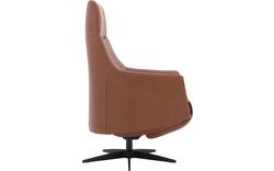 Goossens excellent relaxstoel lecce bruin leer - 8231287-01
