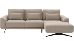 Goossens excellent loungebank princess beige stof - 8231518-gespiegeld-01