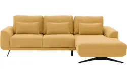 Goossens excellent loungebank princess geel stof - 8231520-gespiegeld-01