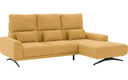 Goossens excellent loungebank princess geel stof - 8231520-gespiegeld-01