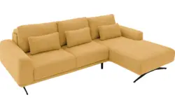 Goossens excellent loungebank princess geel stof - 8231520-gespiegeld-01