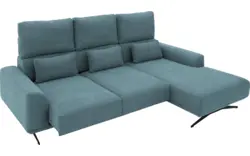 Goossens excellent loungebank princess blauw stof - 8231522-gespiegeld-01